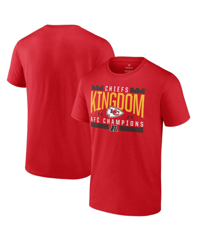 Shop Fanatics Men's  Red Kansas City Chiefs 2023 Afc Champions Not Done Yet Big And Tall T-shirt