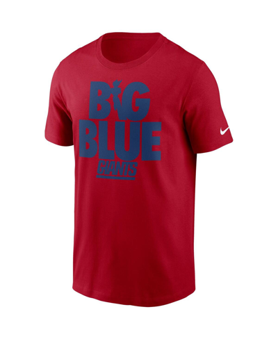 Nike Red New York Giants Hometown Collection Big Blue T-shirt In Red