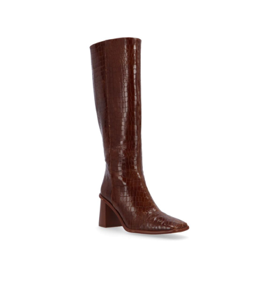 Shop Alohas Women's East Leather Boots In Alli Brown
