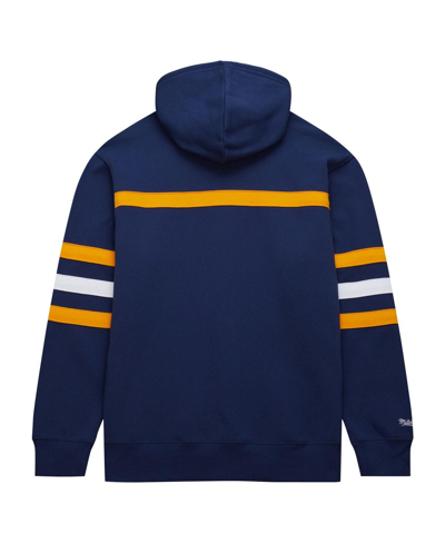 Mitchell & Ness Men's  Navy Nashville Predators Head Coach Pullover Hoodie In Navy