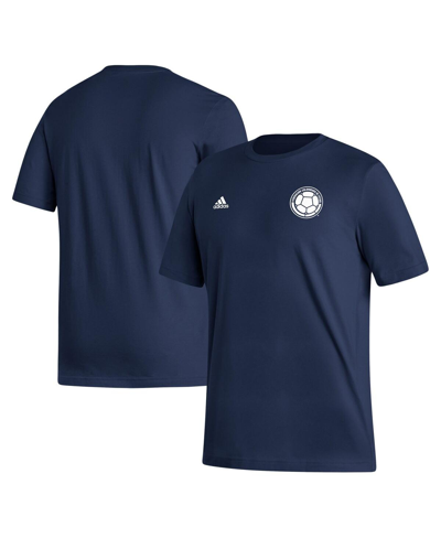 Shop Adidas Originals Men's Adidas Navy Colombia National Team Crest T-shirt