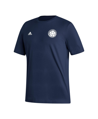 Shop Adidas Originals Men's Adidas Navy Colombia National Team Crest T-shirt