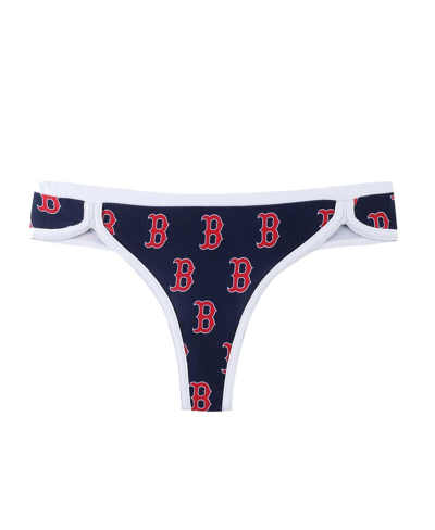 Shop Concepts Sport Women's  Navy Boston Red Sox Allover Print Knit Thong Set
