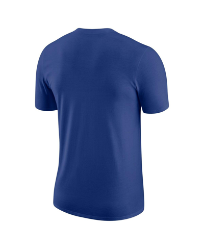 Shop Nike Men's  Blue New York Knicks Just Do It T-shirt