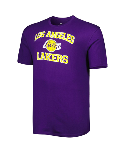Shop Profile Men's Purple Los Angeles Lakers Big And Tall Heart And Soul T-shirt