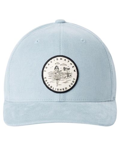 Shop Travis Mathew Men's  Light Blue Wave For Days Adjustable Hat