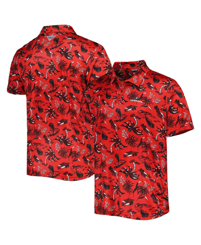 Shop Columbia Men's  Red Georgia Bulldogs Super Terminal Tackle Omni-shade Polo Shirt