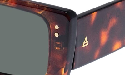 Shop Aire Orion 53mm Rectangular Sunglasses In Dark Tort