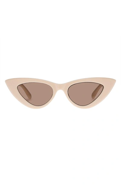 Le Specs Hypnosis 50mm Cat Eye Sunglasses In Ivory