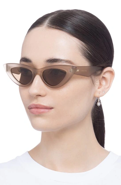 Le Specs Hypnosis 50mm Cat Eye Sunglasses In Ivory