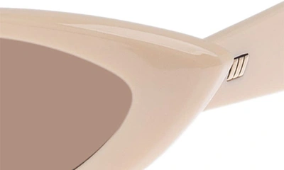 Le Specs Hypnosis 50mm Cat Eye Sunglasses In Ivory