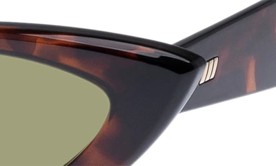 Shop Le Specs Hypnosis 50mm Cat Eye Sunglasses In Dark Tort
