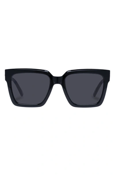 Shop Le Specs Trampler 54mm Square Sunglasses In Black