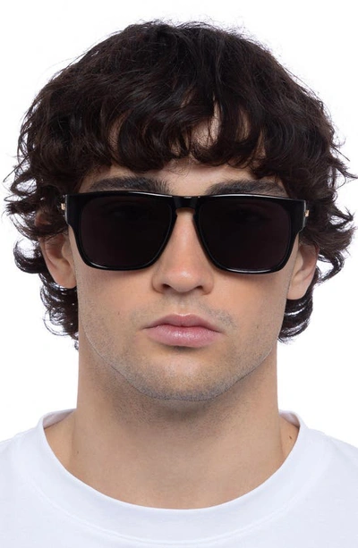 Shop Le Specs Transmission 56mm D-frame Sunglasses In Black
