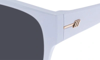 Shop Le Specs Transmission 56mm D-frame Sunglasses In White