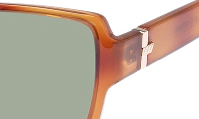 Shop Le Specs Trance 56mm Rectangular Sunglasses In Vintage Tort