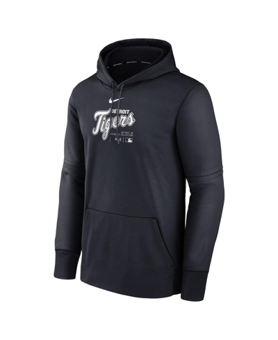 Shop Nike Men's  Navy Detroit Tigers Authentic Collection Practice Performance Pullover Hoodie