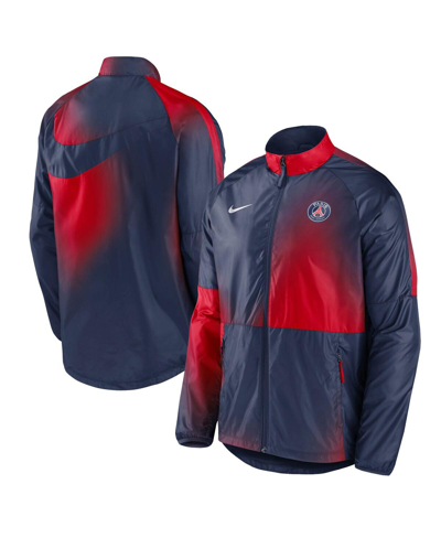 Shop Nike Men's  Navy Paris Saint-germain 2023 Academy Awf Raglan Full-zip Jacket