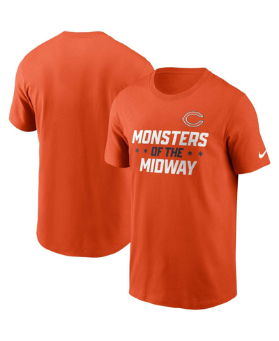 Shop Nike Men's  Orange Chicago Bears Local Essential T-shirt