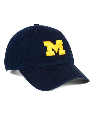 47 Brand Men's ' Navy Distressed Michigan Wolverines Vintage-like Clean Up Adjustable Hat In Navy