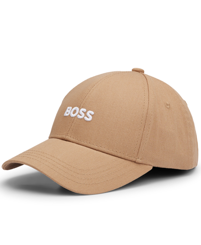 Shop Hugo Boss Boss By  Men's Embroidered Logo Six-panel Cap In Medium Beige
