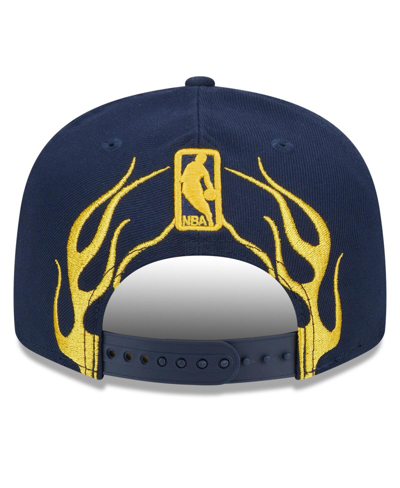 Shop New Era Men's  Navy Indiana Pacers 2024 Nba All-star Game Rally Drive Flames 9fifty Snapback Hat