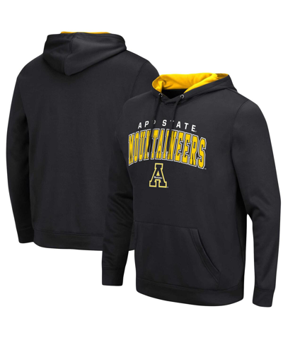 Colosseum Black Appalachian State Mountaineers Sunrise Pullover Hoodie In Black