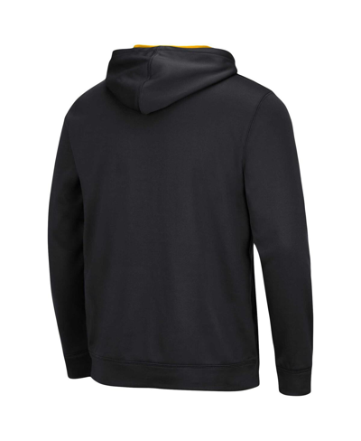 Colosseum Black Appalachian State Mountaineers Sunrise Pullover Hoodie In Black