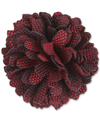 Shop Construct Men's Checkerboard Floral Lapel Pin In Rosewood(rosewater)