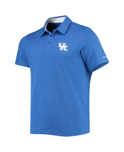 Columbia Royal Kentucky Wildcats Tech Trail Omni-shade Polo In Royal