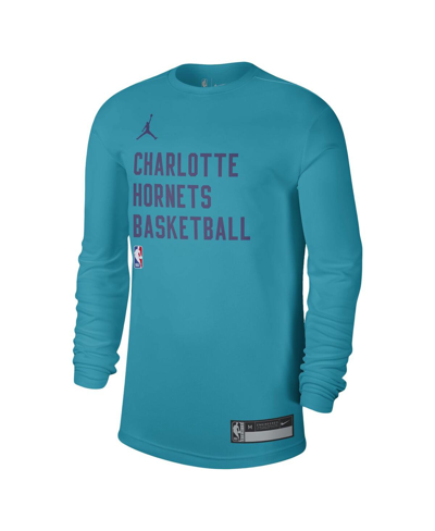 Jordan Men's And Women's  Teal Charlotte Hornets 2023/24 Legend On-court Practice Long Sleeve T-shirt In Teal