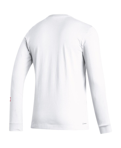 Shop Adidas Originals Men's Adidas White Arsenal Team Crest Long Sleeve T-shirt