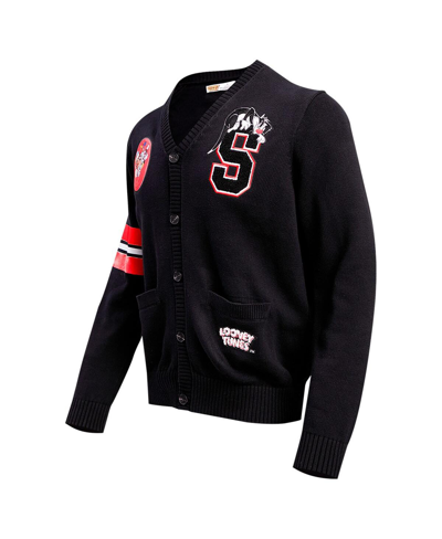 Freeze Max Men's  Black Looney Tunes Sylvester Cardigan In Black