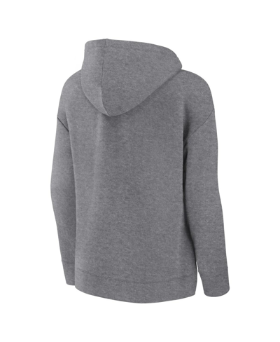 Fanatics Branded Heather Gray Boston Red Sox Script Favorite Pullover Hoodie In Heather Gray