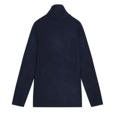 Shop Cashmere-fashion-store Esisto Thin Cashmere Sweater Turtleneck In Blue