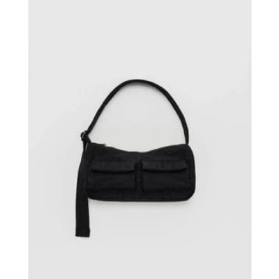 Shop Baggu Cargo Shoulder Bag In Black