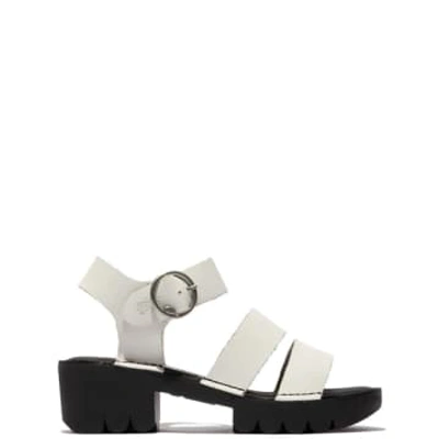 Shop Fly London Egly520 In Off White Sandals
