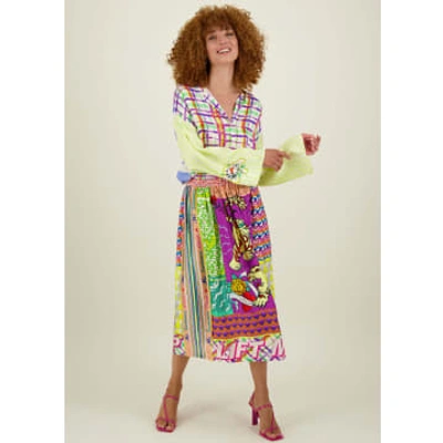Shop Me 369 Vanessa Artisan Printed Midi Skirt