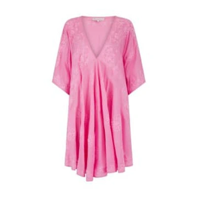 Shop Pranella Ola Cover Up In Pink Neon Pink