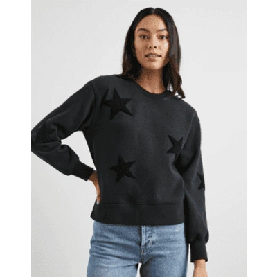 Shop Rails Sonia Star Sweatshirt Black