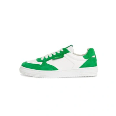 Shop Tamaris Green And White Trainer Pumps