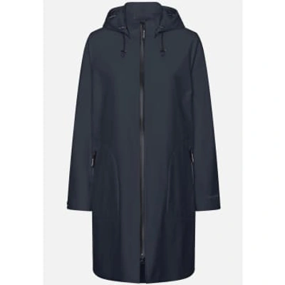 Shop Ilse Jacobsen Raincoat In Dark Indigo