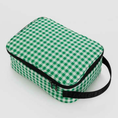 Shop Baggu Puffy Insulated Lunch Bag In Green