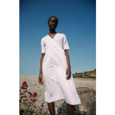 Shop Beaumont Organic Gali Organic Cotton Dress In White