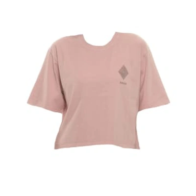 Shop Amish T-shirt For Woman Amd093cg45xxxx Grey Pink