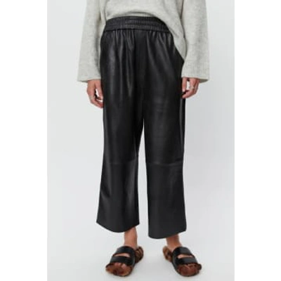 Shop Day Birger Jonah Polished Leather Wide-leg Trousers