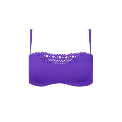 Shop Lise Charmel Ajourage Couture Padded Bikini Top In Iris
