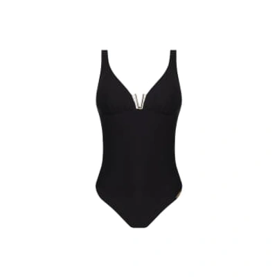 Shop Lise Charmel Audace Ocean Swimsuit In Black