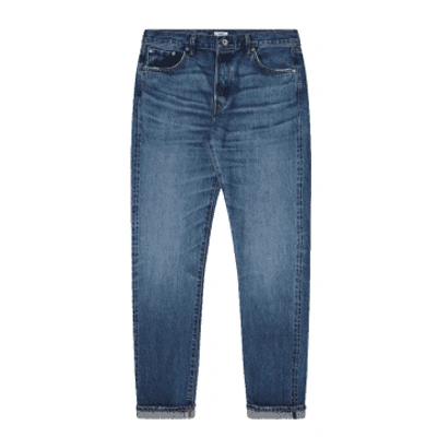 Shop Edwin Slim Tapered Jeans Blue Mid Dark Wash