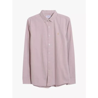 Shop Farah Steen Organic Cotton Long Sleeve Shirt In Pink